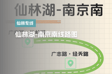 仙林湖-南京南线路图