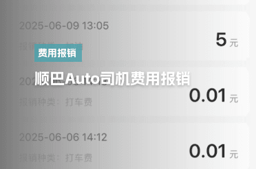 司机费用报销